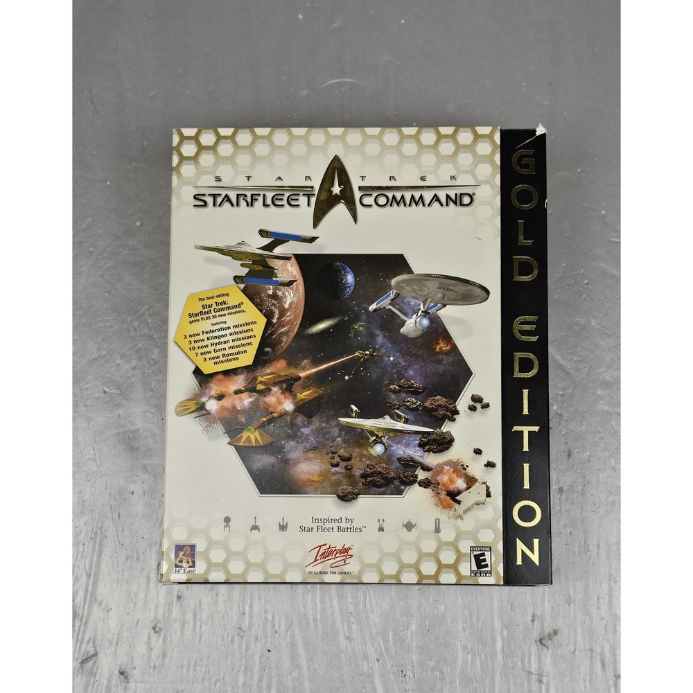 PC Star Trek Starfleet Command Gold Edition (2000) Windows 95 98 Big Box Game